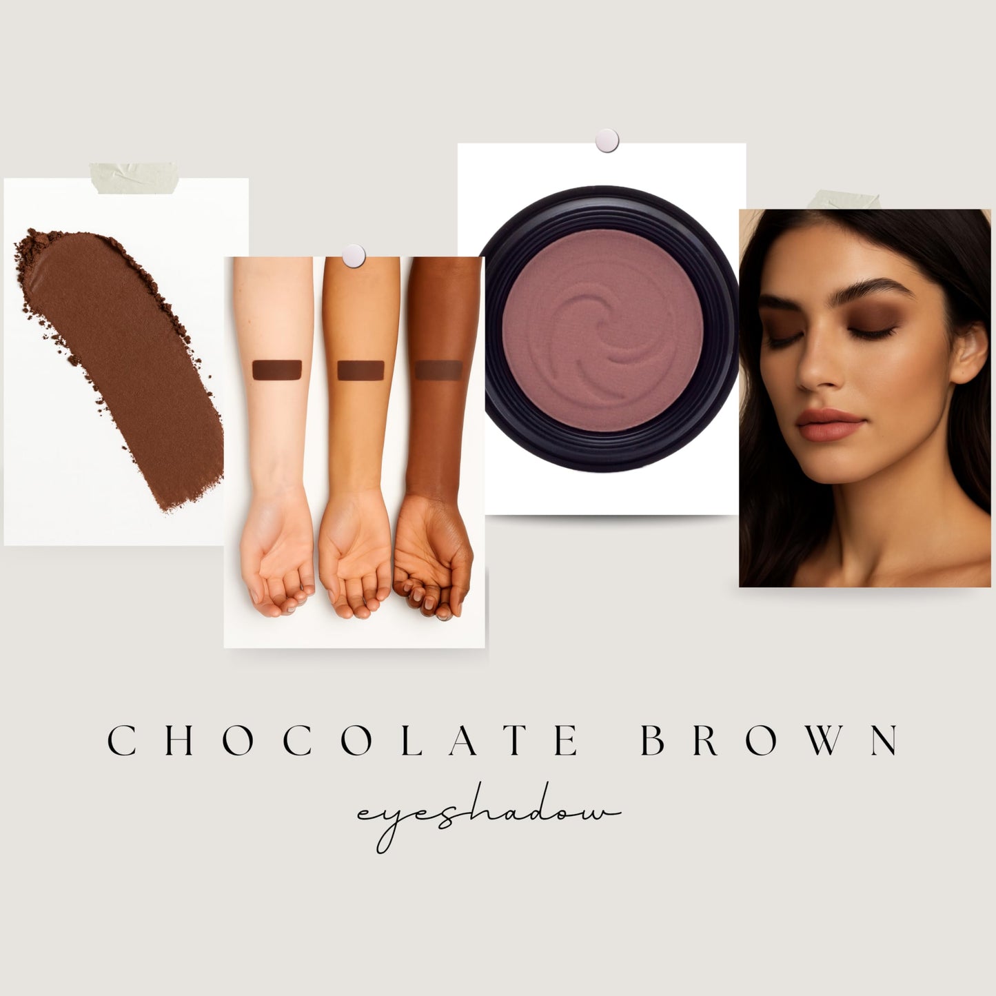 Gabriel Cosmetics, Vegan,Eyeshadow (Chocolate Brown) Beauty & Personal Care Gabriel Cosmetics