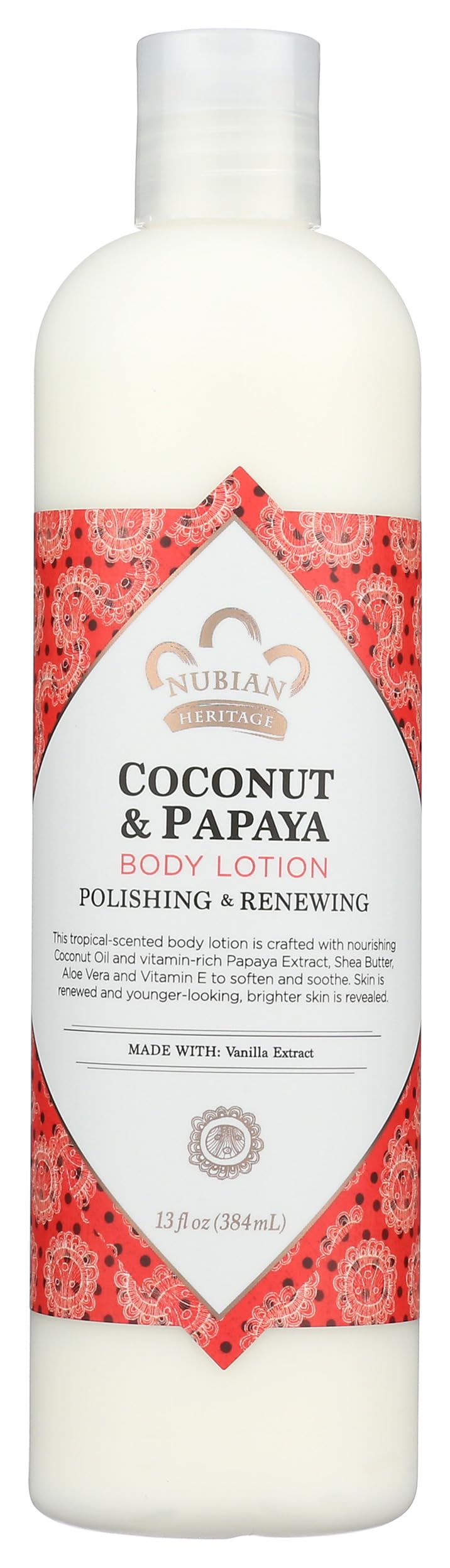 Nubian Heritage Body Lotion, Coconut and Papaya, 13 Fl Oz Beauty & Personal Care Nubian Heritage