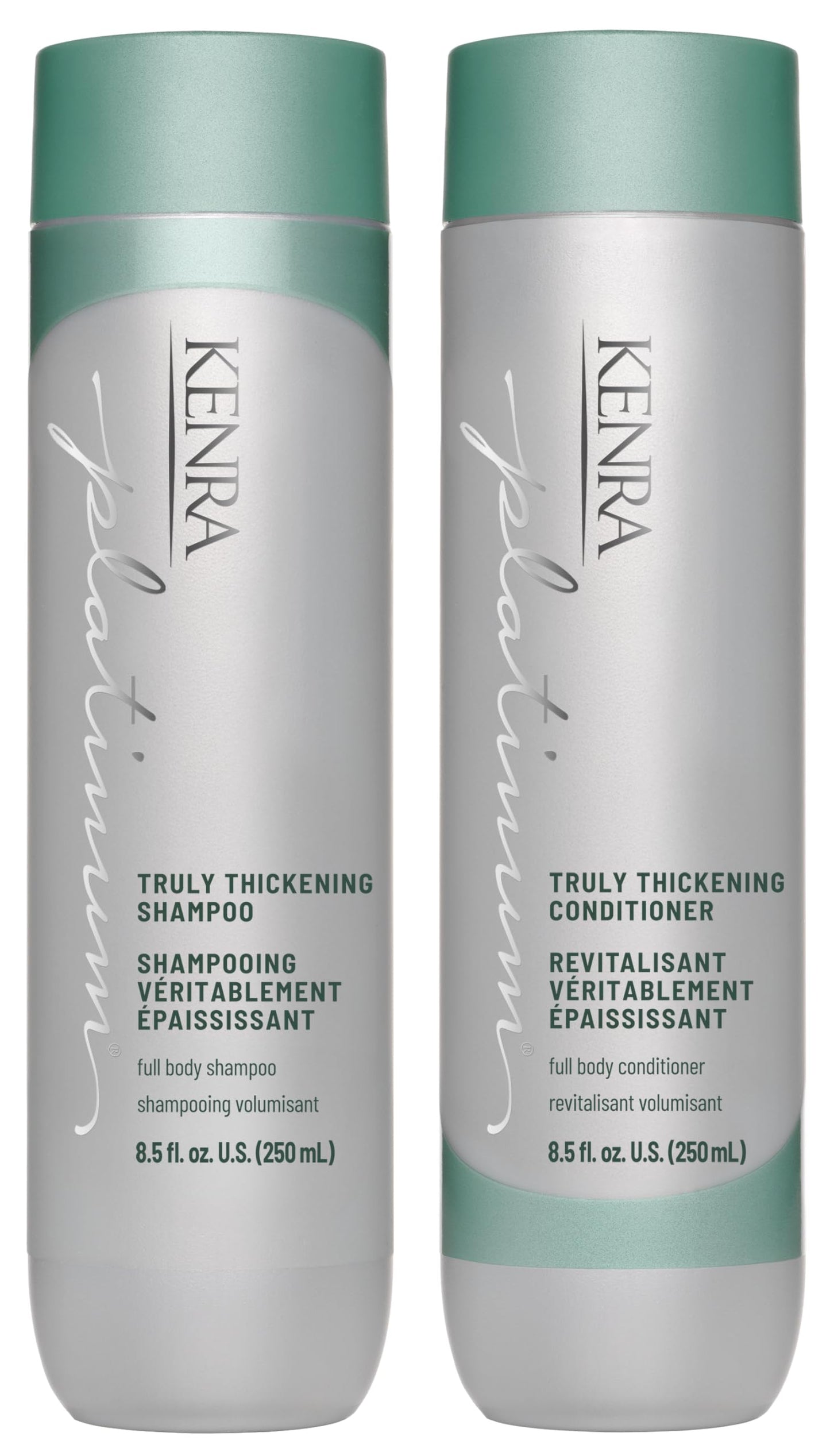 Kenra Platinum Truly Thickening Shampoo & Conditioner Set | Volumizing + Fuller-Looking Hair | Adds Body | Lightweight | for Fine & Thin Hair | Beauty & Personal Care Kenra