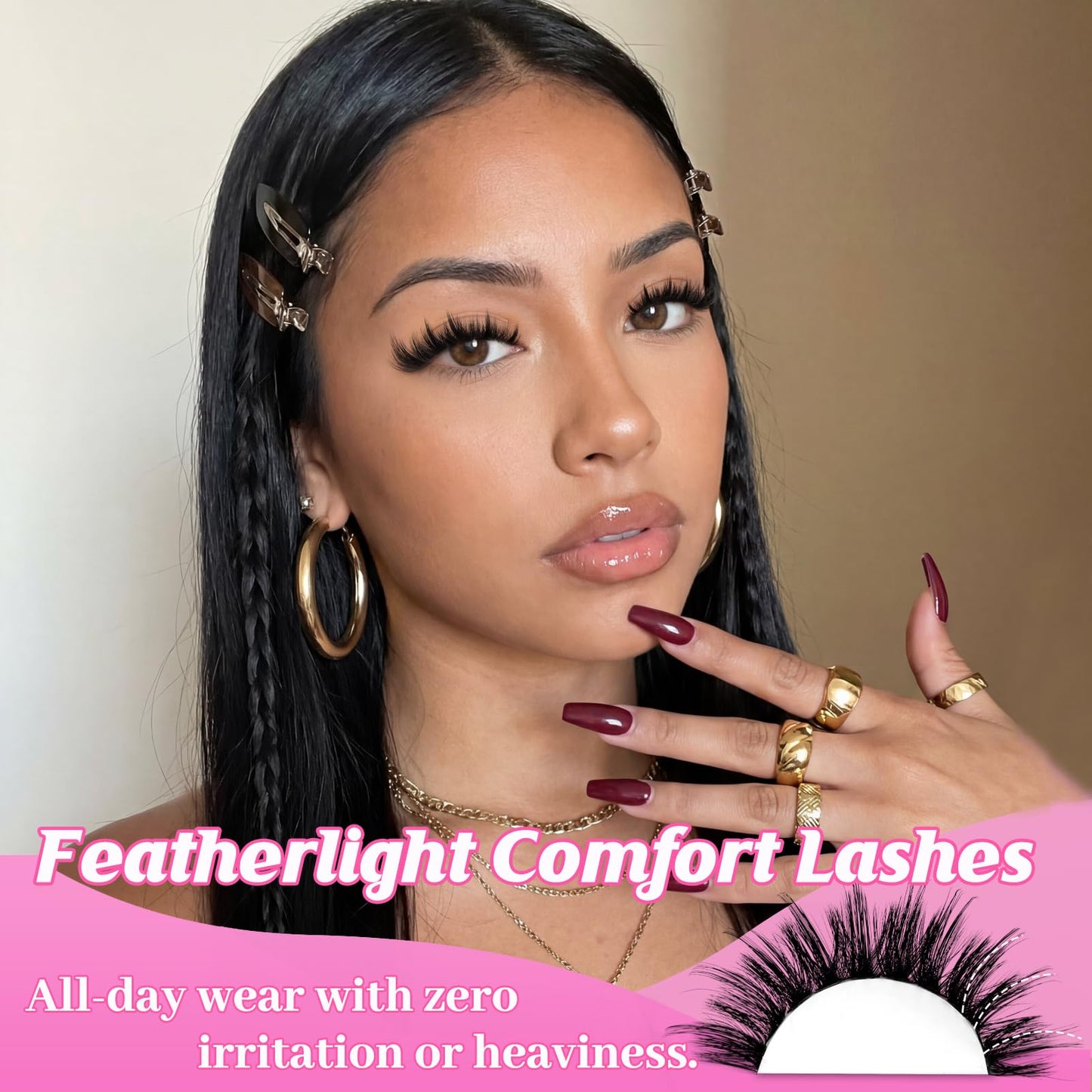Fowendia Manga Lash Clusters with Spikes Wispy Natural Eyelash Clusters, 224Pcs 10-20mm Anime Lashes Cluster Eyelash Extensions, 0.03mmThin Band DIY Beauty and Personal Care Fowendia