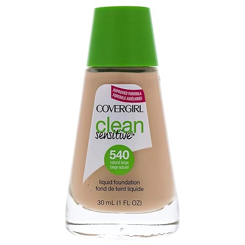 COVERGIRL, Clean Sensitive Skin Foundation, Natural Beige, 1 Count (packaging may vary) Beauty & Personal Care COVERGIRL
