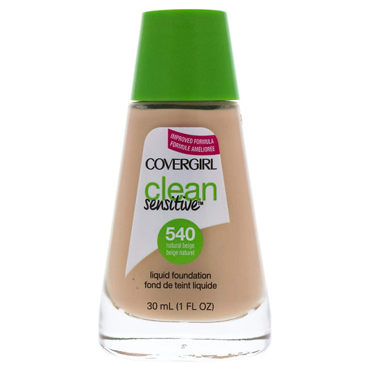 COVERGIRL, Clean Sensitive Skin Foundation, Natural Beige, 1 Count (packaging may vary) Beauty & Personal Care COVERGIRL