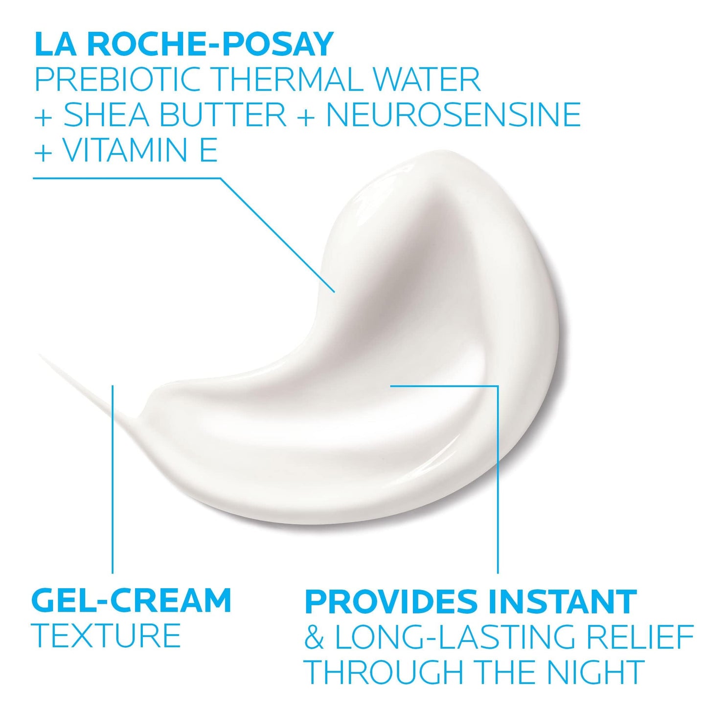 La Roche-Posay Toleriane Dermallergo Night Cream for Face, Intense Soothing Moisturizer with Vitamin E, Allergy Tested, for Sensitive Skin, Formerly Beauty and Personal Care La Roche-Posay
