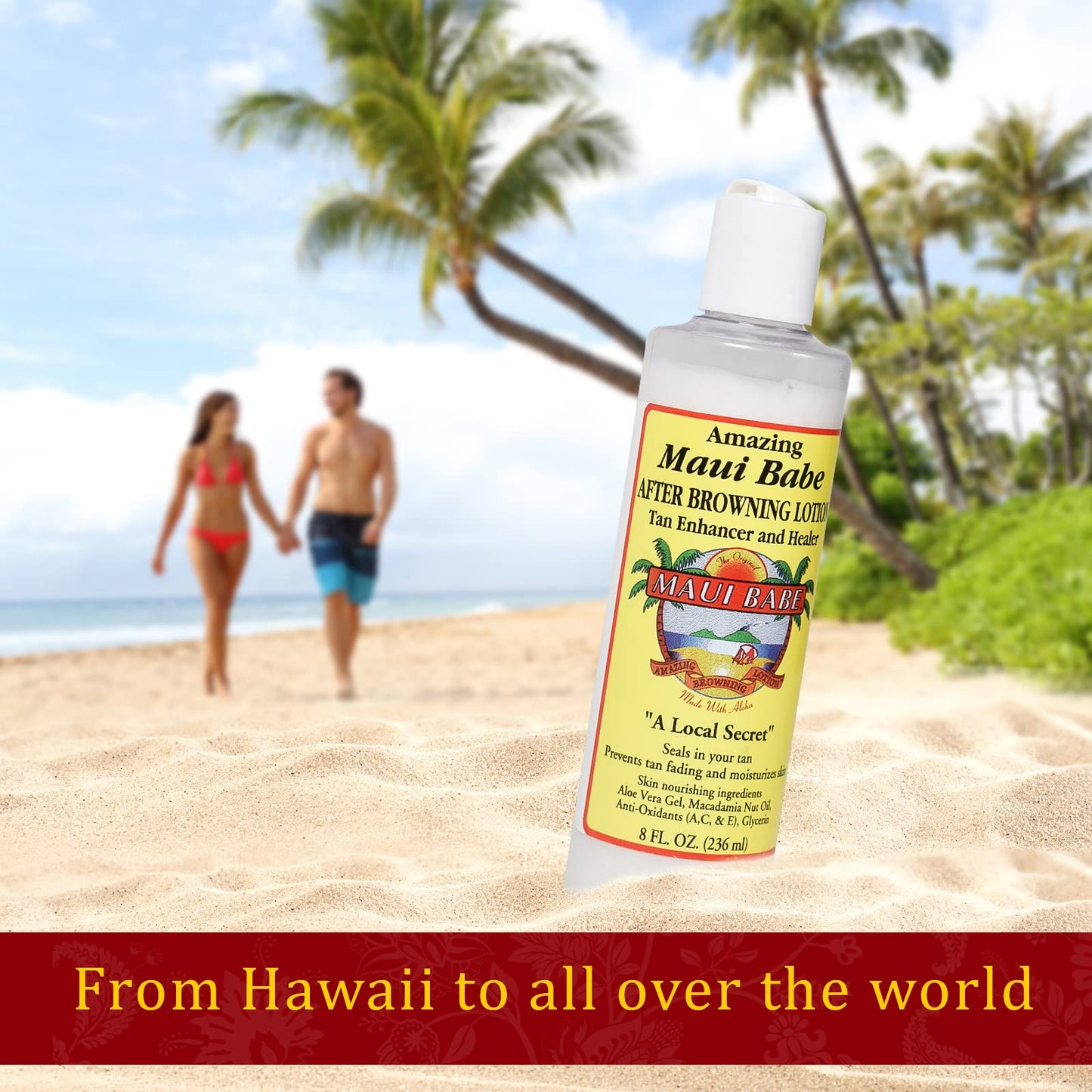 Maui Babe Before And After Browning Lotion, [2-Pack]- Before And After Sun Tan, Made In USA, 8 Ounces Beauty & Personal Care Maui Babe