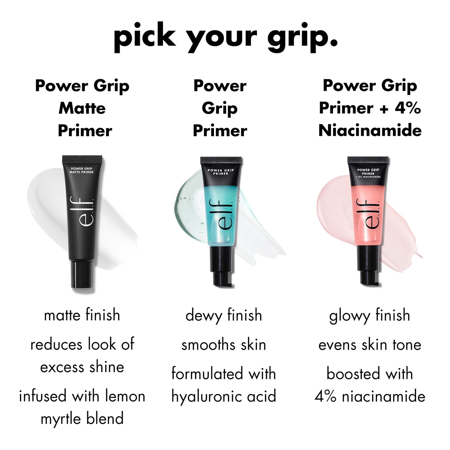 e.l.f. Power Grip Primer, Gel-Based & Hydrating Face Primer For Smoothing Skin & Gripping Makeup, Moisturizes & Primes, 0.811 Fl Oz (24 ml.) Beauty & Personal Care e.l.f.