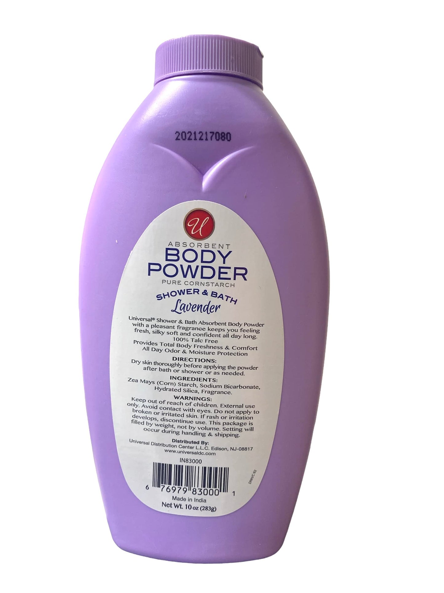Absorbent Body Powder Pure Cornstarch Lavender Shower & Bath 10 oz. (1 Pack) Beauty & Personal Care Eleganceinlife