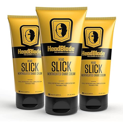 HeadBlade HeadSlick Men's Head & Skull Shaving Cream | No more Nick, Cuts, or Razor Burns | 5 oz (3 Pack) Beauty & Personal Care HeadBlade