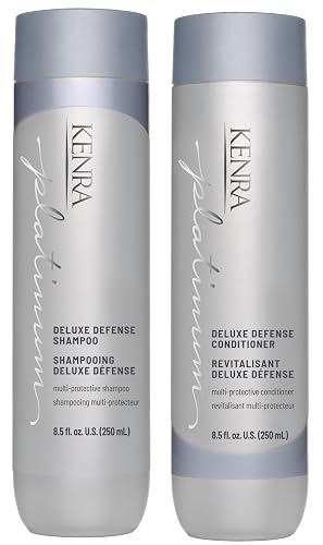 Kenra Platinum Deluxe Defense Shampoo & Conditioner Set | Strengthening + Breakage Prevention| Damage Repair | Shine Enhancing | Color Protecting | Beauty & Personal Care Kenra
