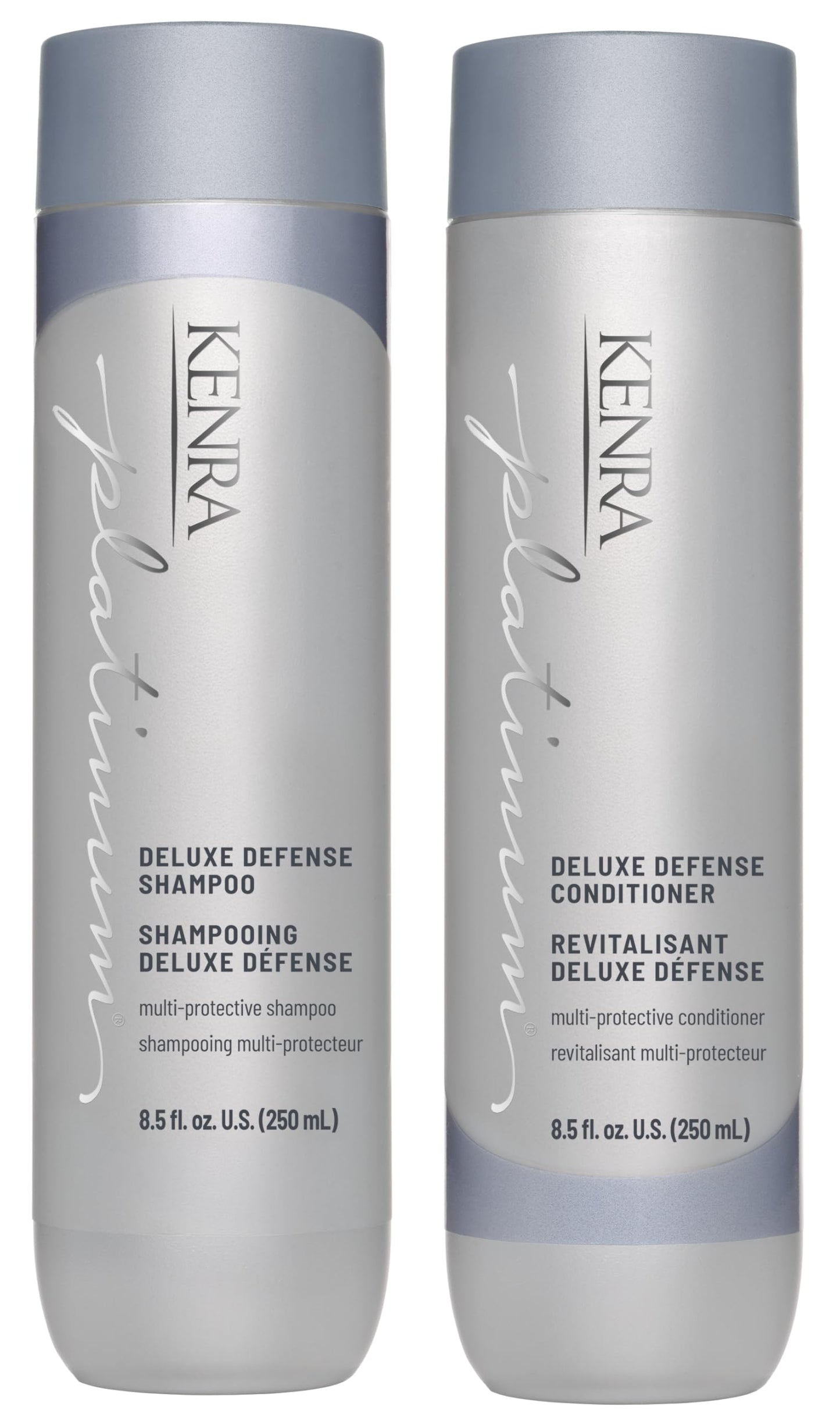 Kenra Platinum Deluxe Defense Shampoo & Conditioner Set | Strengthening + Breakage Prevention| Damage Repair | Shine Enhancing | Color Protecting | Beauty & Personal Care Kenra