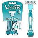 Gillette Venus Simply 3 Sensitive Women's Disposable Razors, Pack of 1 with 4 razors Beauty & Personal Care Gillette Venus