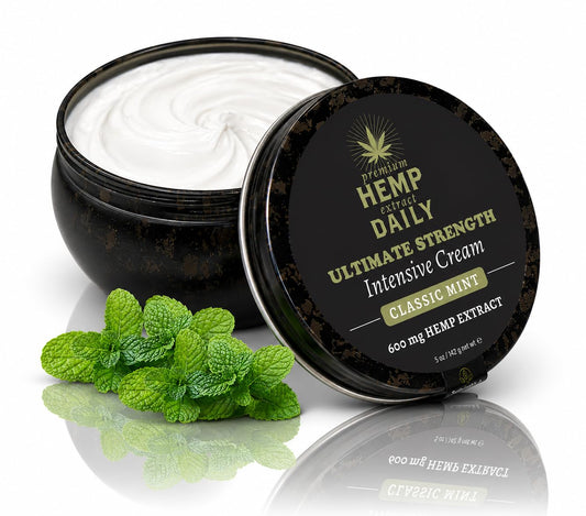 Earthly Body Premium Hemp Extract Daily Ultimate Cream, Classic Mint, 5oz Beauty & Personal Care Earthly Body