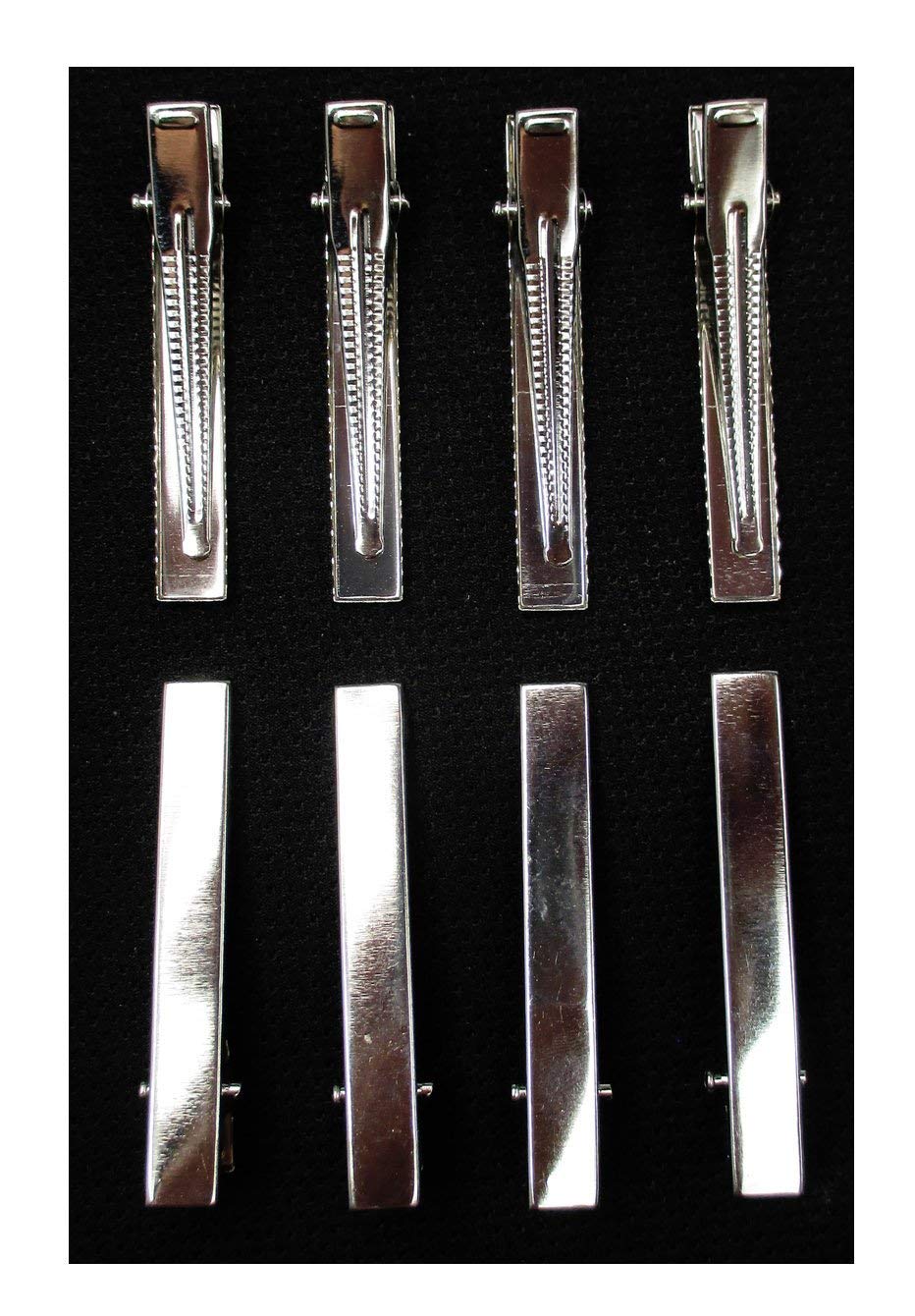 50pcs Metal Silver Flat Single Prong Alligator Hair Clips Nickel Free 56mm Beauty & Personal Care ALL in ONE