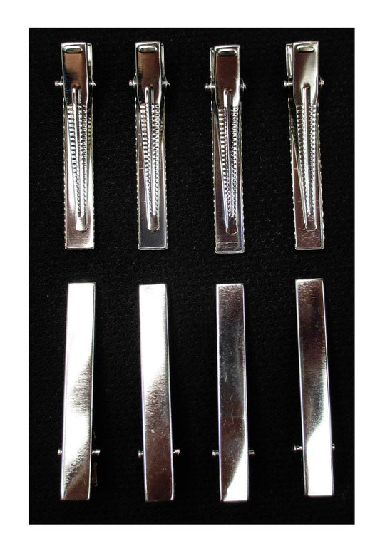 50pcs Metal Silver Flat Single Prong Alligator Hair Clips Nickel Free 56mm Beauty & Personal Care ALL in ONE
