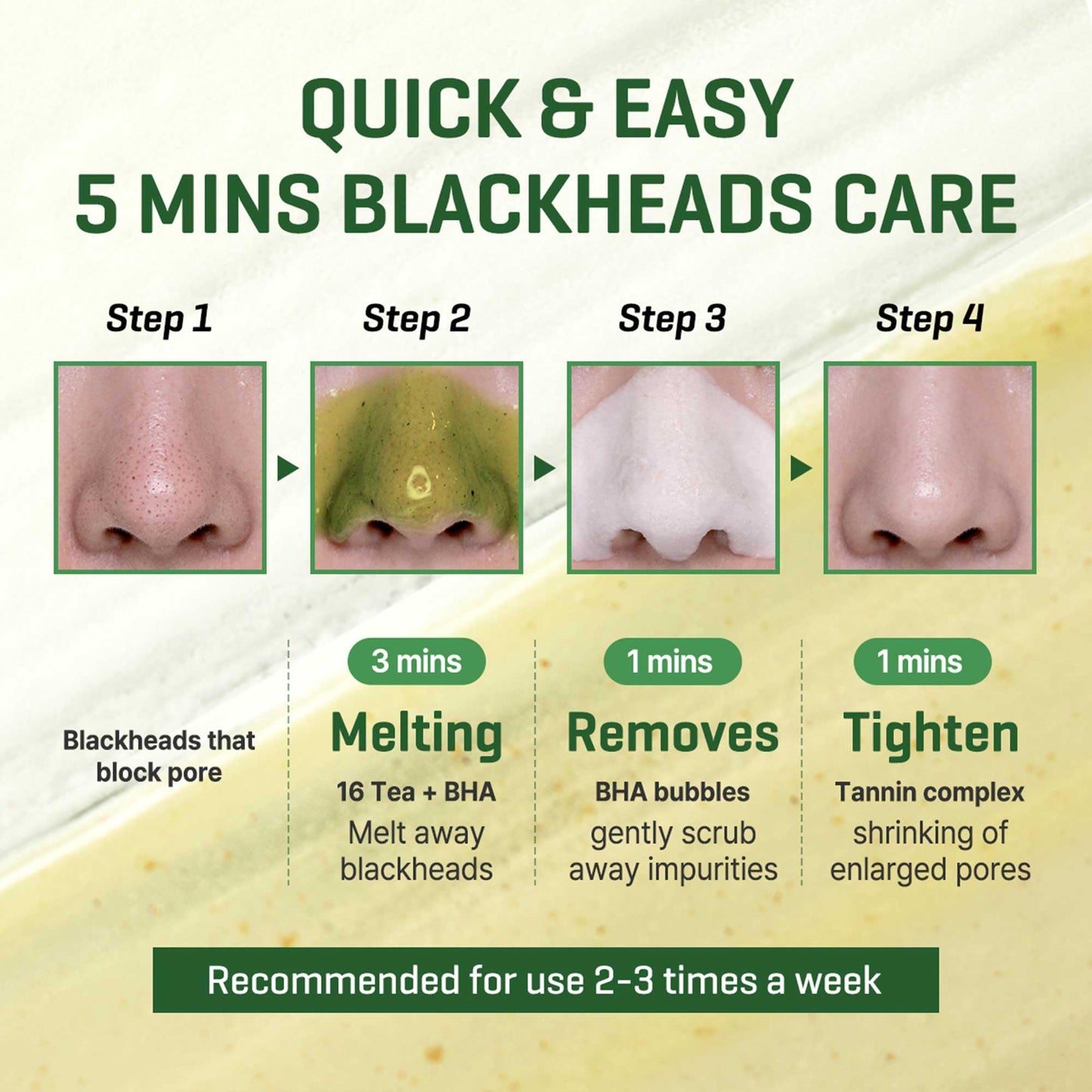 SOME BY MI Bye Bye Blackhead 30 Days Miracle Green Tea Tox Bubble Cleanser - 4.23oz, 120g - Korean Face Wash & Bubble Face Mask - Daily Beauty & Personal Care SOME BY MI