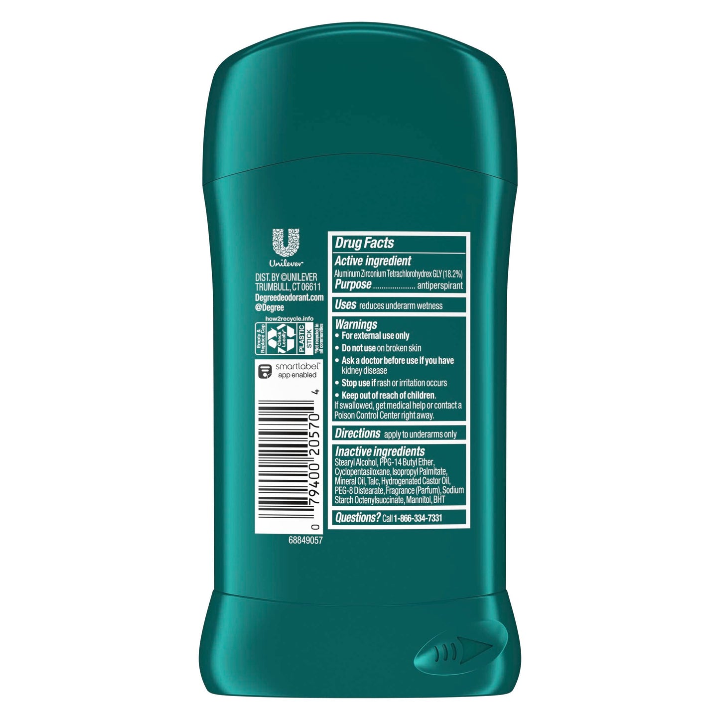 Degree Cool Comfort Original Protection Antiperspirant Stick, 2.7 oz (Pack of 5) Beauty and Personal Care Degree