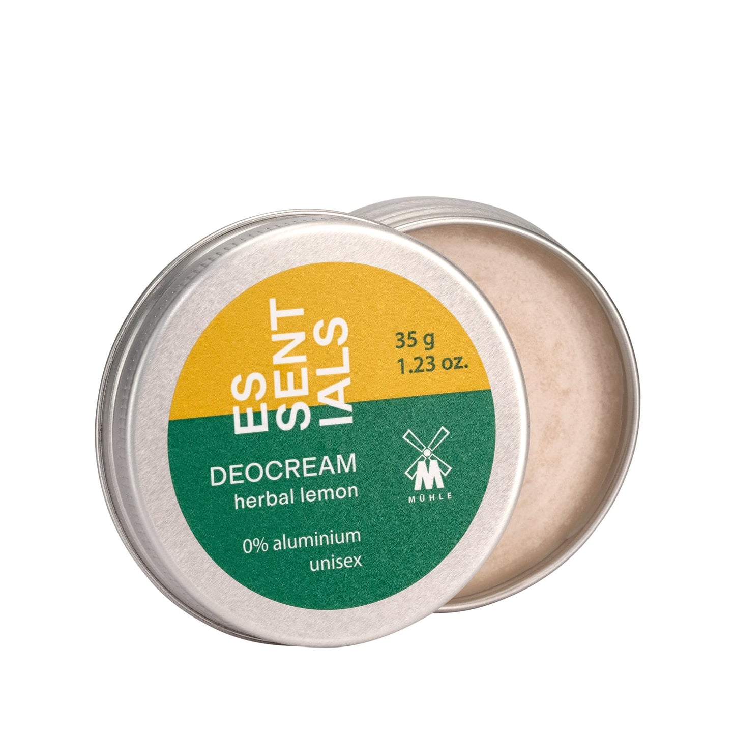 Muhle Essentials Herbal Lemon Deocream 35g, Aluminium-free, Sustainable Packaging, No Marking Beauty and Personal Care MÜHLE
