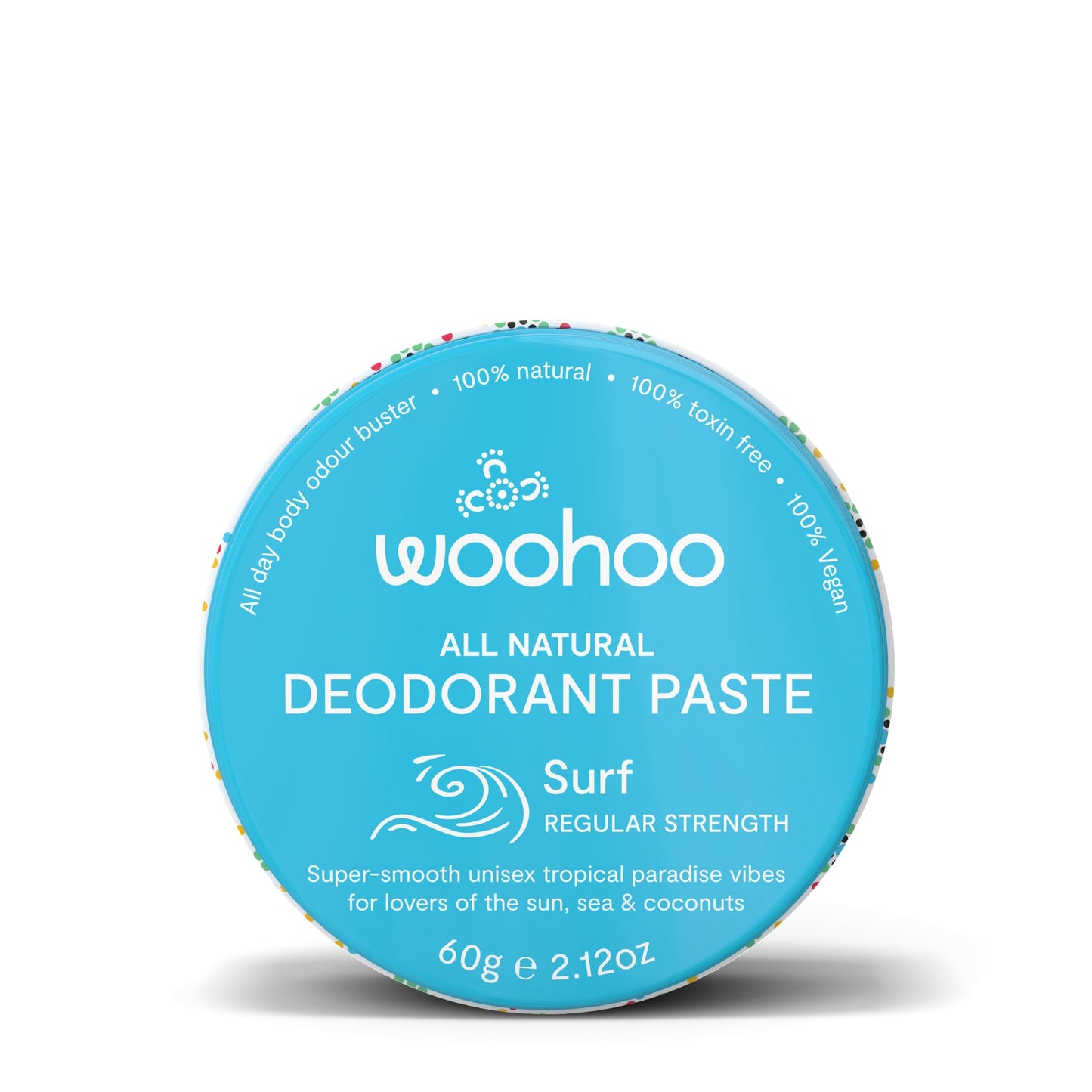 Woohoo Deodorant Paste Surf (Regular Strength)Tin 60g Beauty and Personal Care Woohoo Body