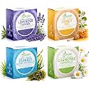 Solid Shampoo Bar And Conditioner Effect Hair Soap - 4 Pack 100% Organic Shampoo Bars For Hair With All Natural Plant Based Essential Oils And Eco Beauty & Personal Care BAMBOEARTH