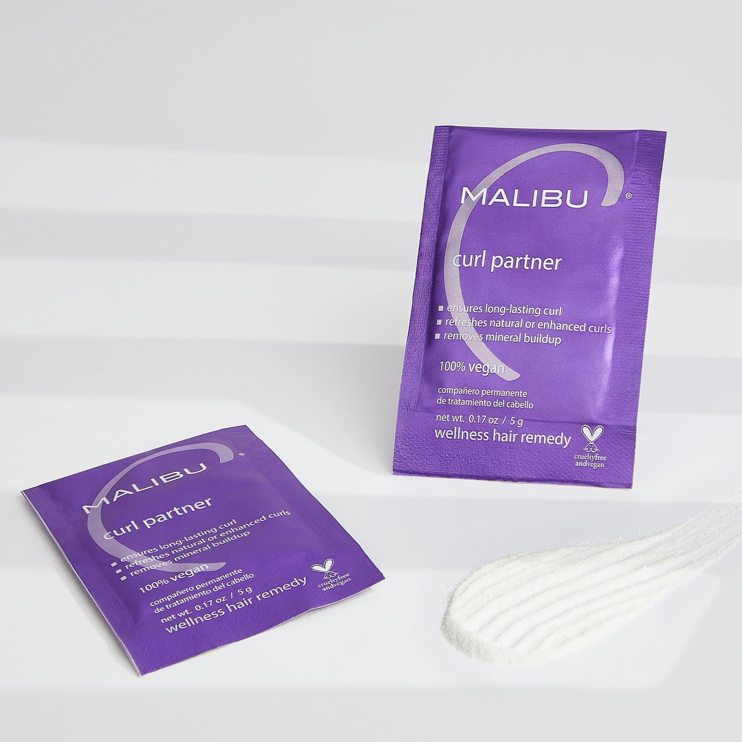 Malibu C Curl Partner Wellness Remedy (12 Packets) - Removes Mineral Build up for Healthier + Bouncier Curly Hair - Contains Gentle Antioxidants Beauty & Personal Care Malibu C