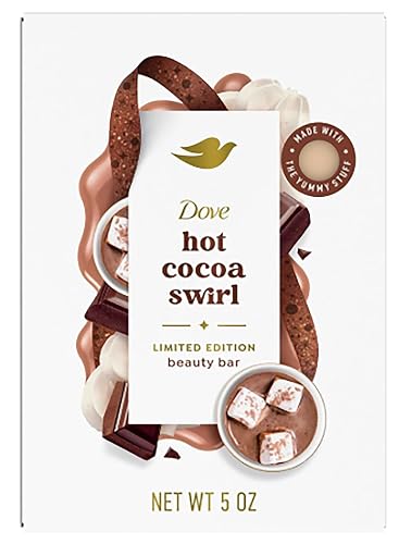 Dove Hot Cocoa Swirl Limited Edition Beauty Bar Soap, Holiday Treats Collection, Moisturizing Beauty Bar, 5 oz, 1 Count Beauty & Personal Care Dove