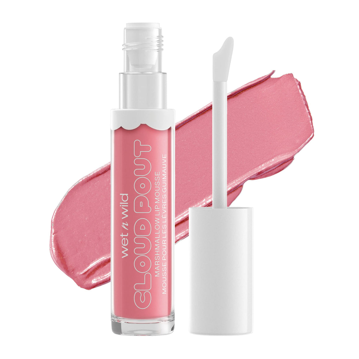 wet n wild Liquid Lipstick Cloud Pout Marshmallow, Light Pink Pour Some Suga On Me | Matte Lip Cream Mousse | Argan Oil | Vitamin E Beauty & Personal Care wet n wild