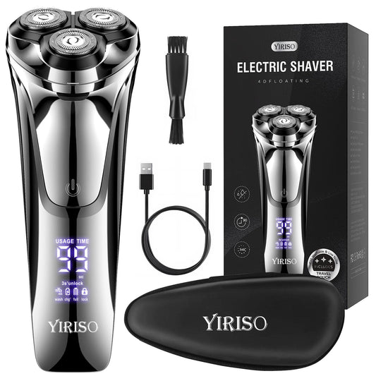 YIRISO Electric Razor for Men, 9000 RPM Smooth Rotary Shaver Beauty and Personal Care YIRISO
