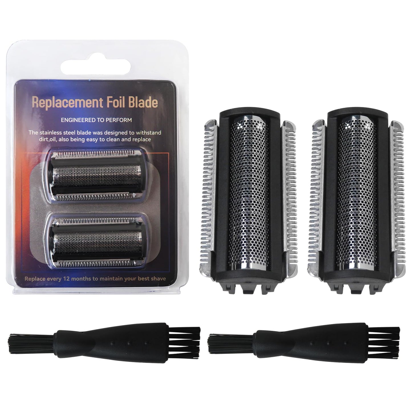 Electric Shaver Head Foil Blades Set For MANSCAPED The Lawn Mower 5.0 Ultra Hair Trimmer, Replacement Trimmer Head Cutter Parts, Set of 2 Beauty and Personal Care USonline911