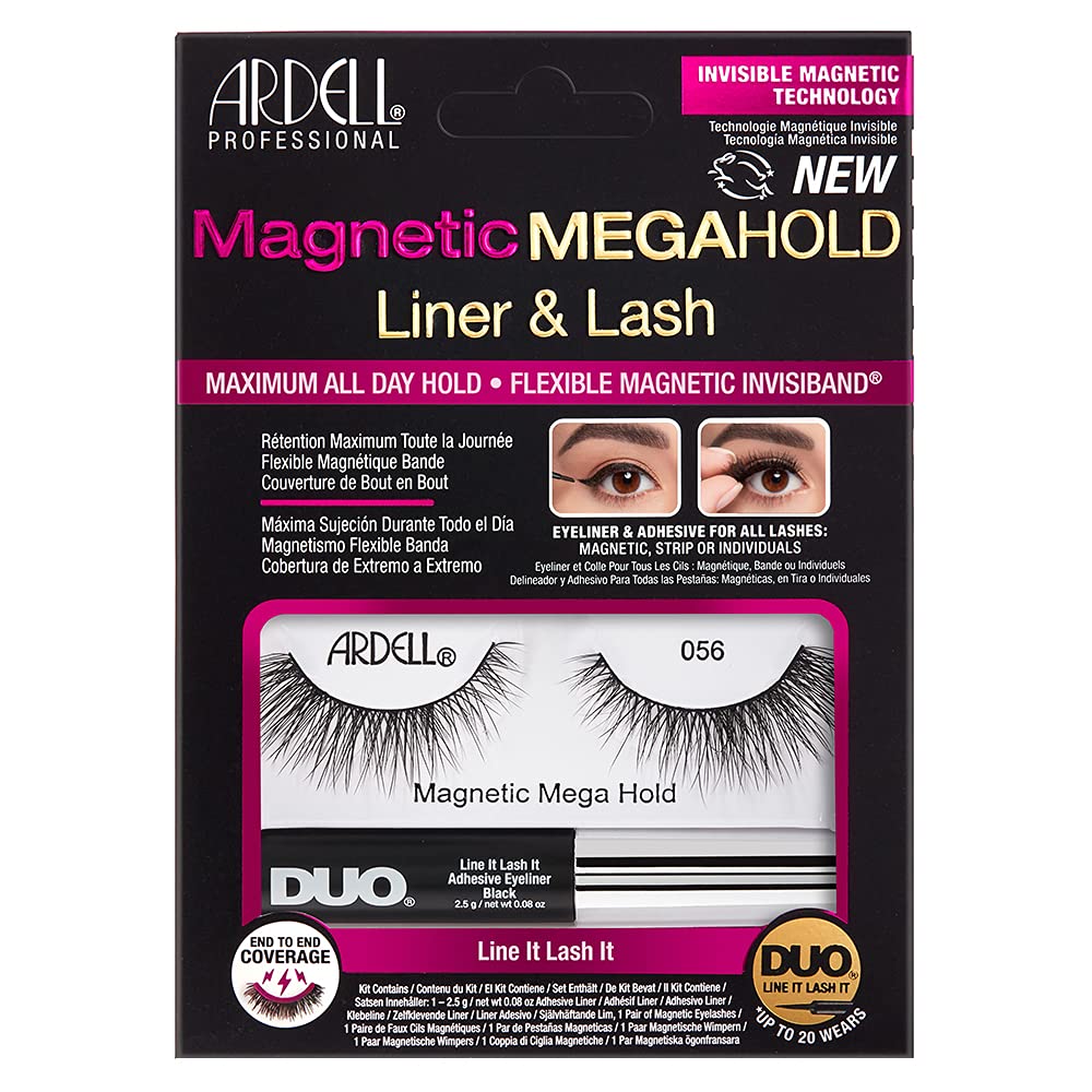 Ardell Magnetic MegaHold Liquid Liner & Lash 056, 1 pair Beauty & Personal Care Ardell