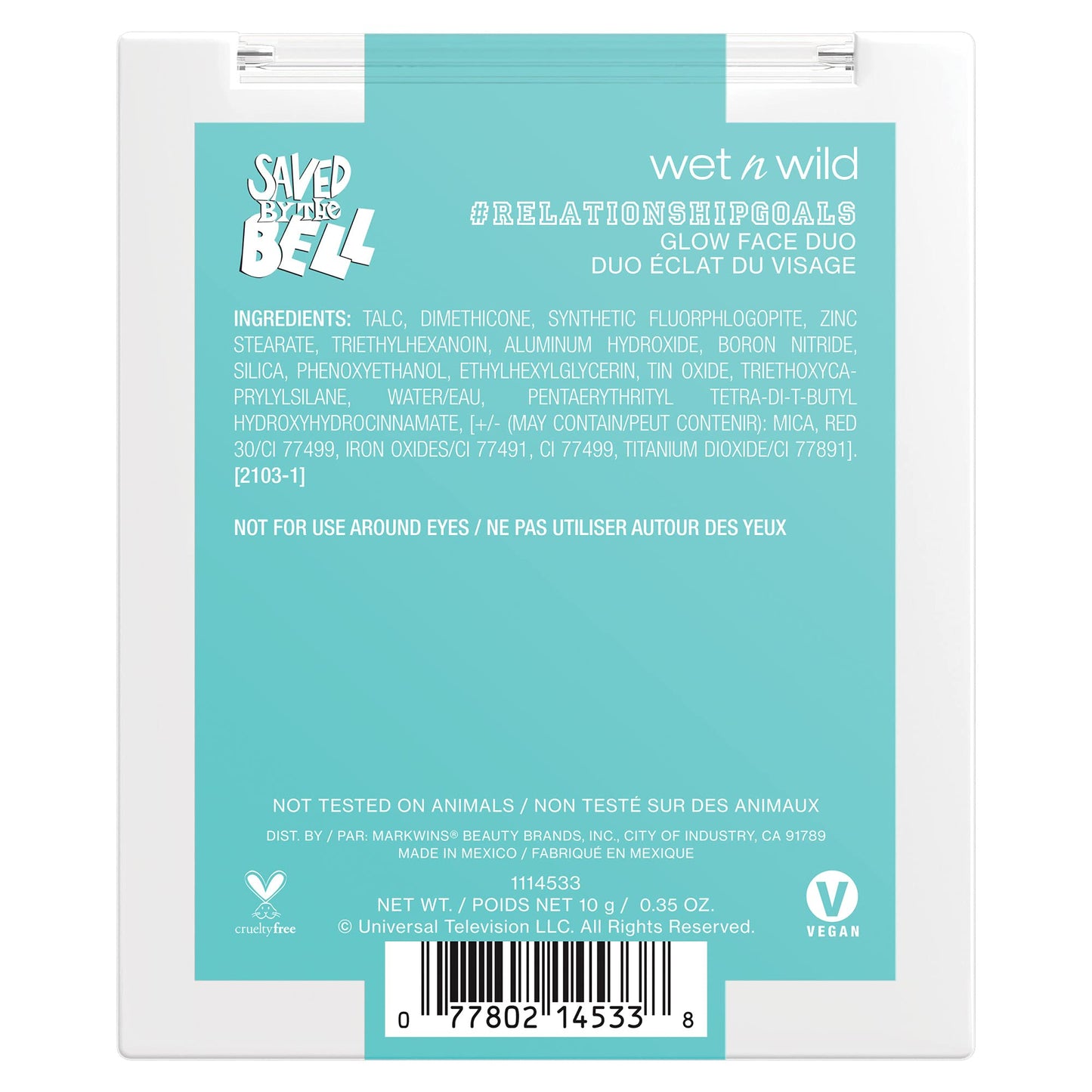 wet n wild Saved By The Bell Highlighter + Illuminator Glow Face Duo, Highlighter Makeup Powder, Illumniator Makeup Powder, Cruelty-Free Makeup Beauty & Personal Care wet n wild