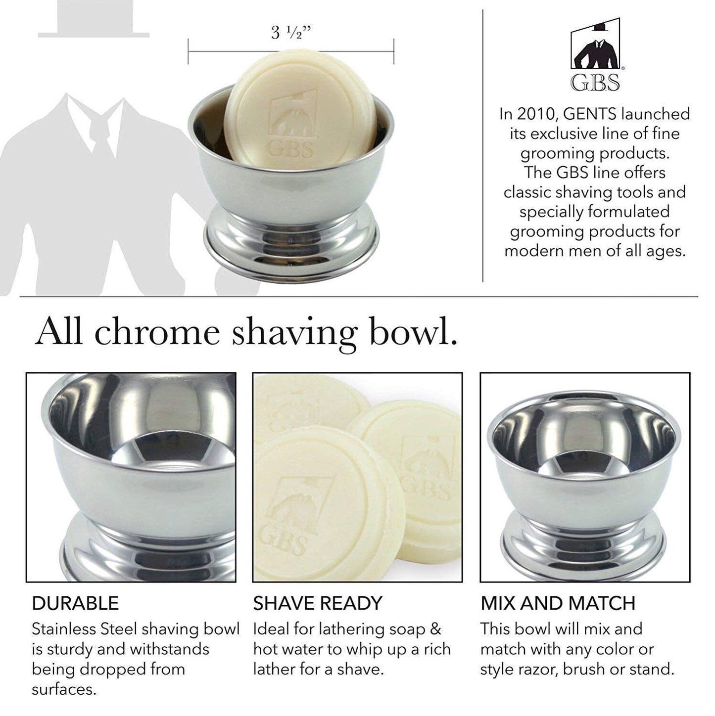 G.B.S Ultimate Wet Shaving Kit, Adjustable Butterfly Diamond Knurled Safety Razor, Shave Brush, Chrome Shaving Soap Bowl, Natural Shave Soap, Brush Beauty and Personal Care G.B.S
