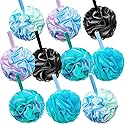 10 Pcs Shower Loofahs,Bath Shower Loofah Sponge,Exfoliating Shower Pouf Balls for Women,Men,Body Wash Bathroom,Exfoliate with Beauty Bathing Beauty & Personal Care Meirrnyyu