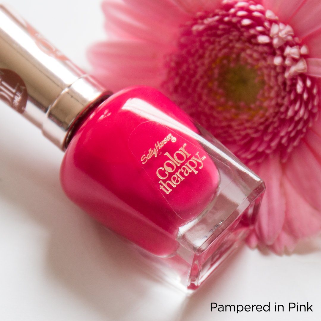 Sally Hansen Color Therapy Nail Polish, Pampered in Pink, Pack of 1 Beauty & Personal Care Sally Hansen