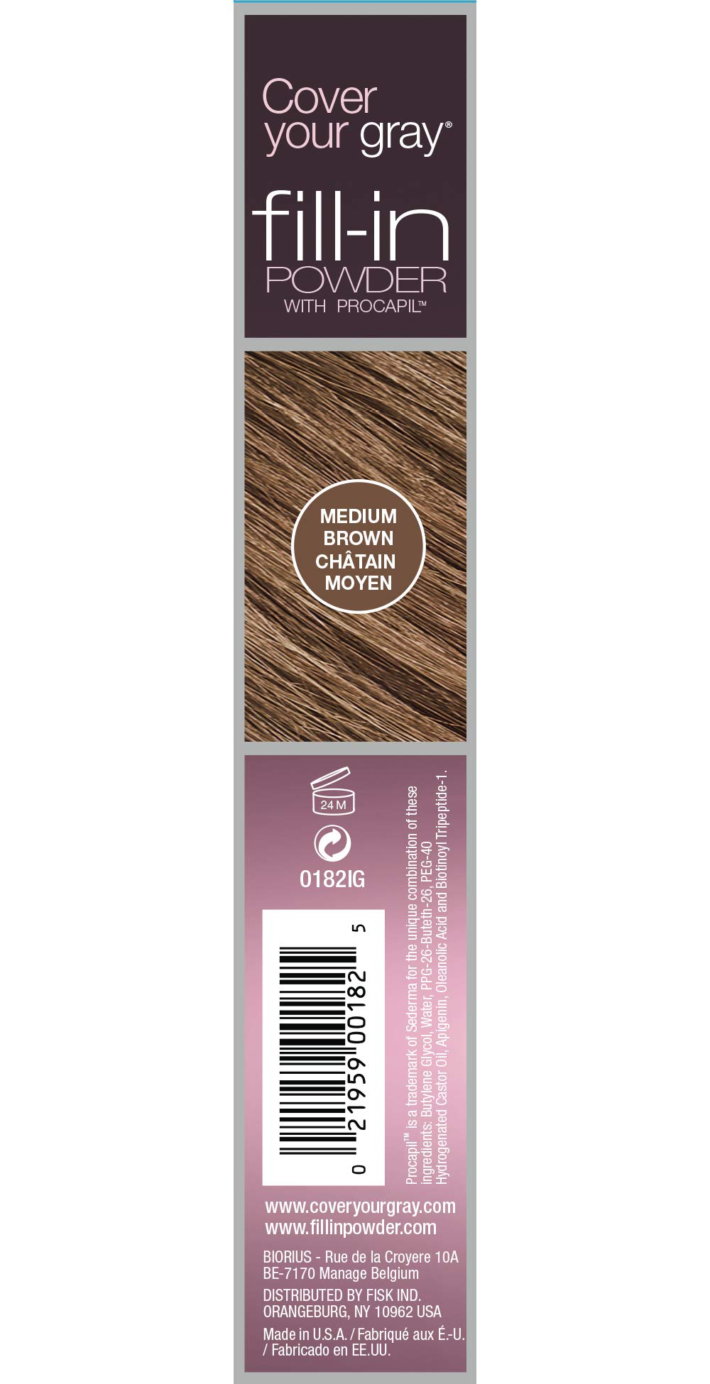 Cover Your Gray Fill In Powder - Medium Brown (Pack of 6) Beauty & Personal Care Cover Your Gray