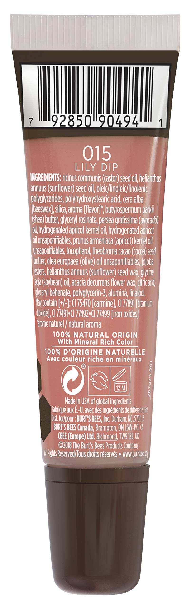 BURTS BEES Lily Dip Lip Gloss, 14 GR Beauty & Personal Care Burt's Bees