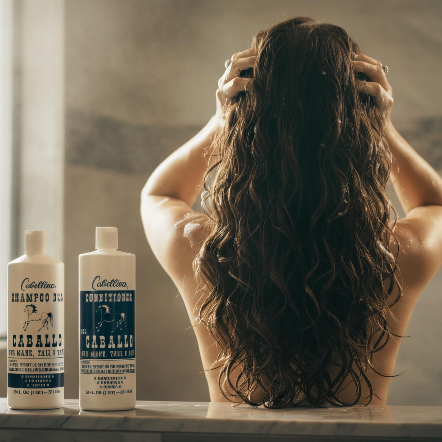 Cabellina Shampoo and Conditioner del Caballo, Enhance Volume and Shine with Horsetail Plant Extract, All Hair Type, 32 FL Oz Each, 2 Bottles Beauty & Personal Care Cabellina