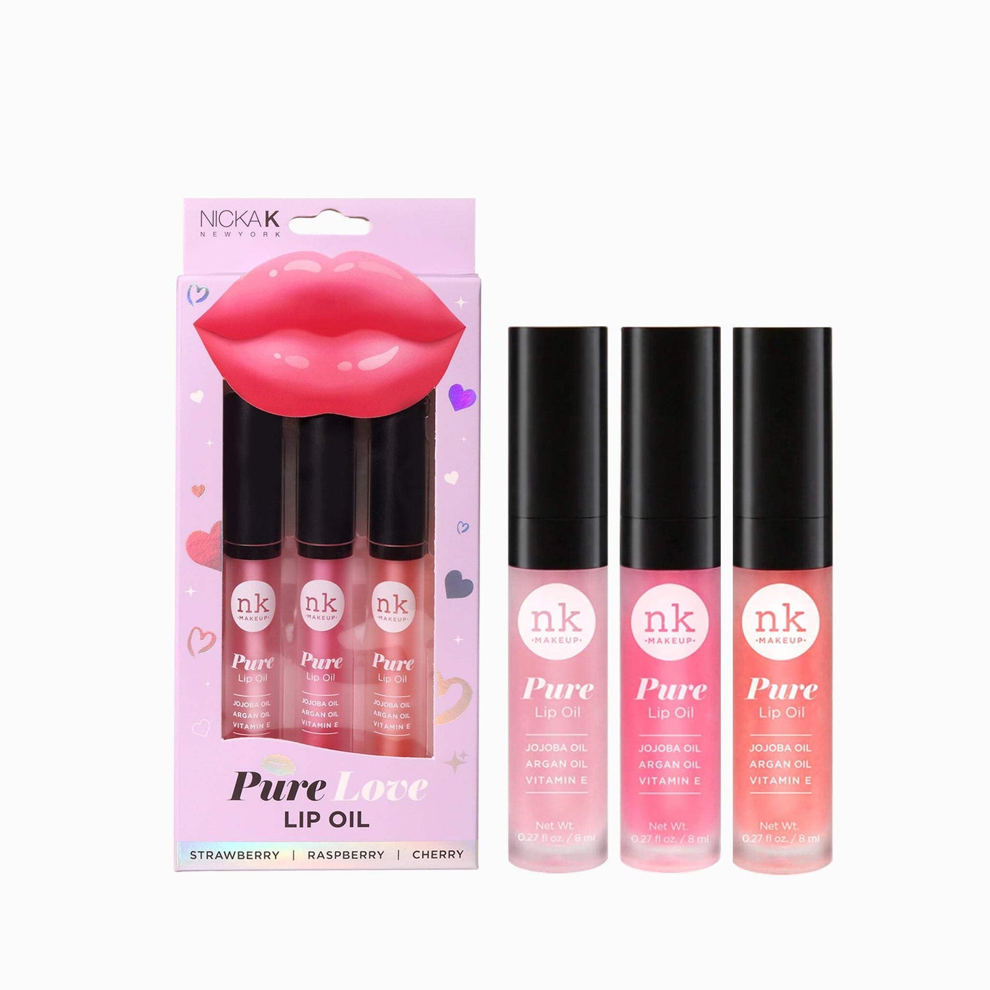 NICKA K NEW YORK Pure Glow Lip Oil (Pure Love) Beauty & Personal Care NICKA K NEW YORK