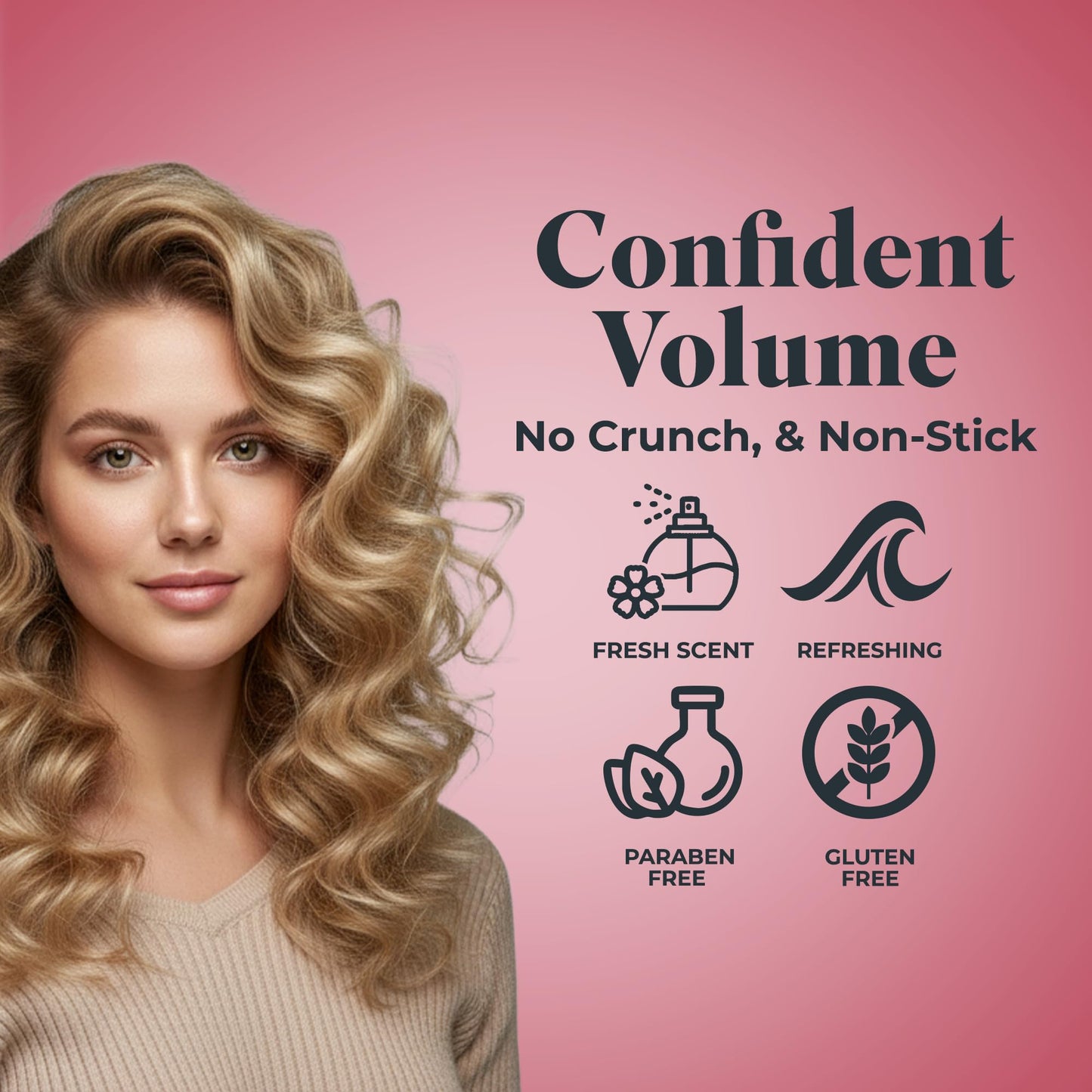 White Rain Volumizing Mousse for Hair Volume - 3 Pack 5 oz Each, Lightweight Styling Volume Hair Mousse for Women, Frizz Control & Root Lift, Fresh Beauty & Personal Care White Rain