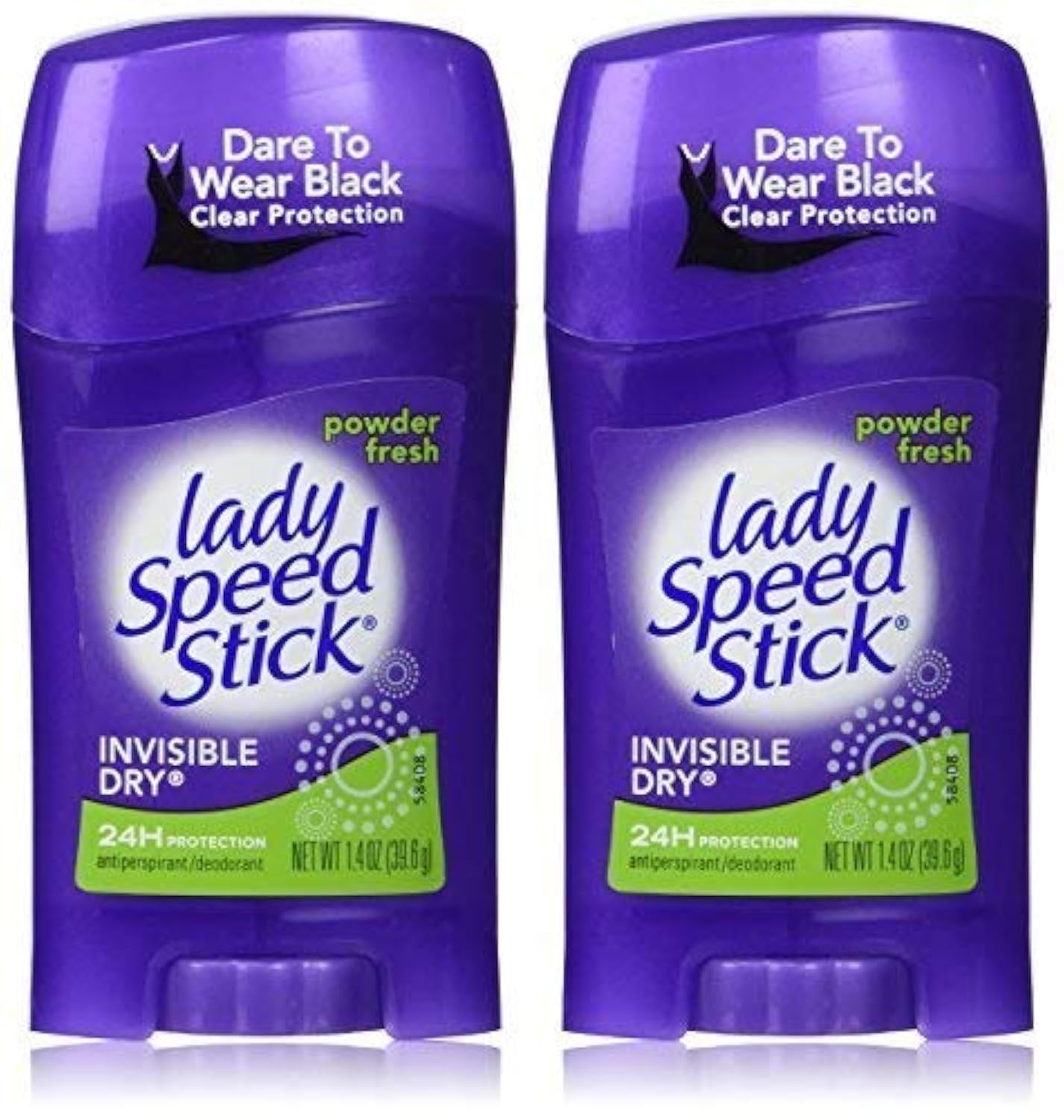 Lady Speed Stick Invisible Dry, Powder Fresh Antiperspirant Deodorant, Net Wt. 1.4 Oz. (2 Pack Value Bundle) by Lady Speed Stick Beauty and Personal Care Lady Speed Stick