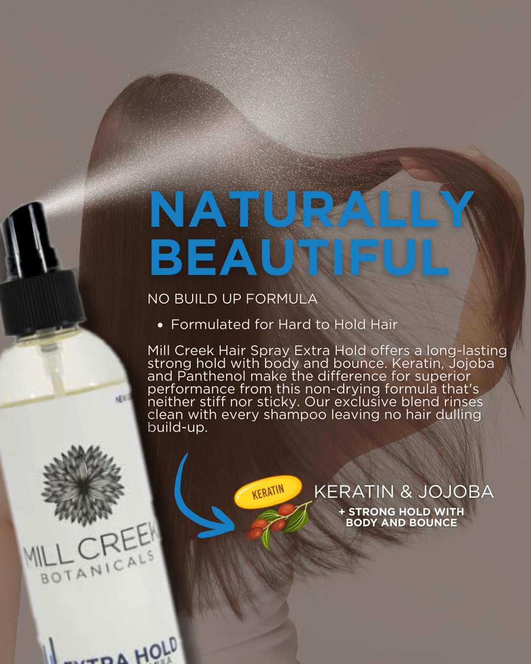 Mill Creek Botanicals Extra Hold Hair Spray - 8 Oz, 3 Pack (Image May Vary) Beauty & Personal Care Mill Creek