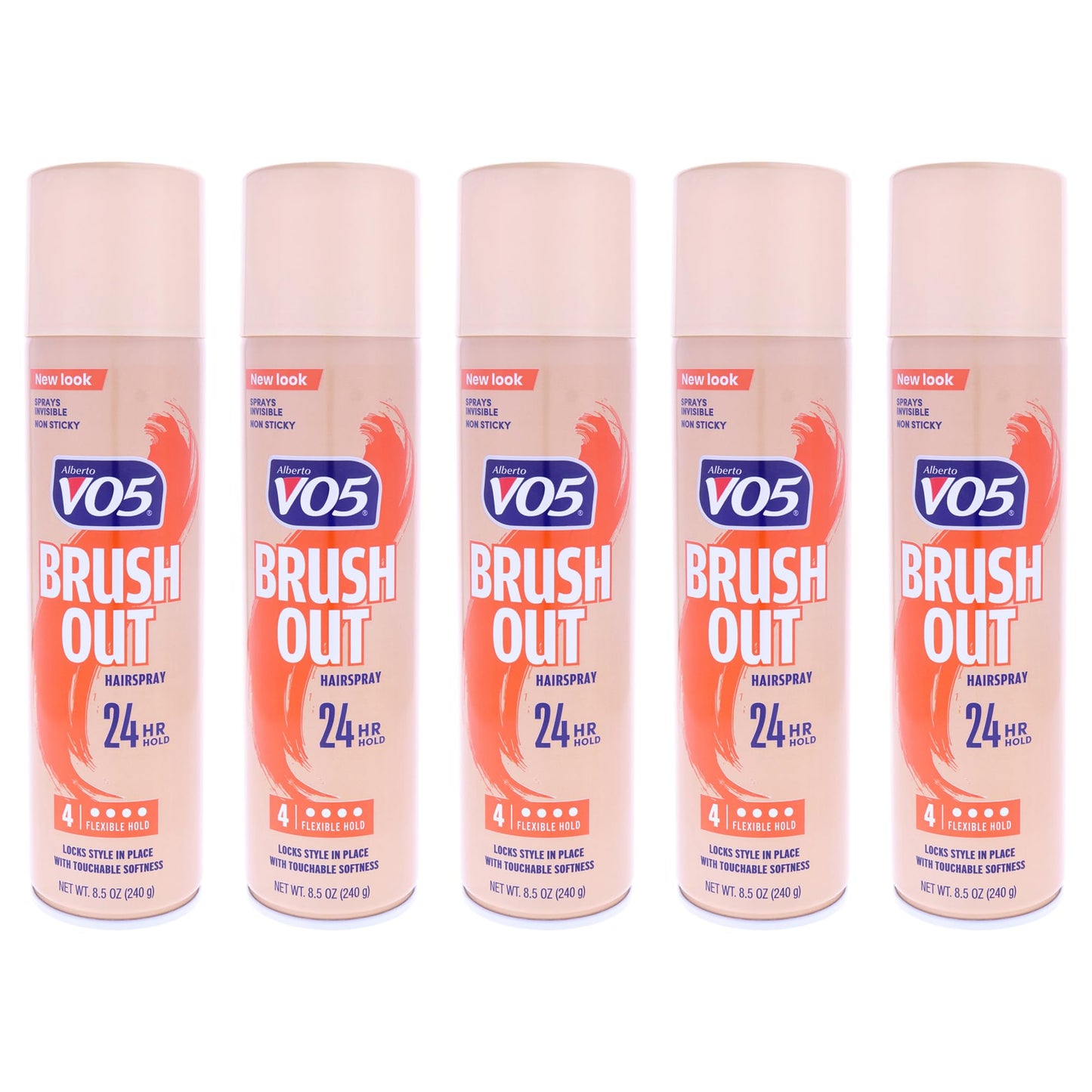 Alberto VO5 Crystal Clear Brush Out Hair Spray for Unisex - 8.5 oz Hair Spray - Pack of 5 Beauty & Personal Care VO5