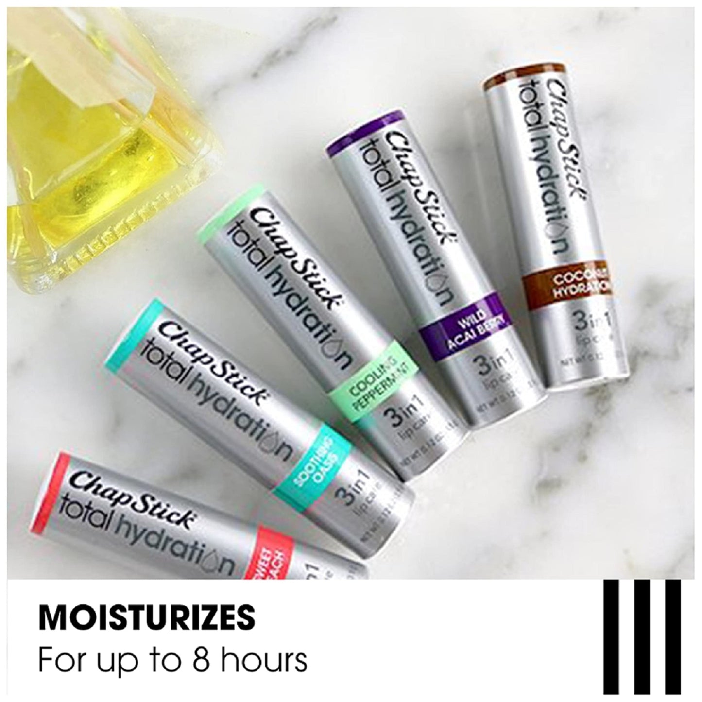 ChapStick Total Hydration Coconut Lip Balm Tube, Hydrating Coconut ChapStick for Lip Care - 0.12 Oz Beauty & Personal Care ChapStick