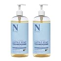 Castile Liquid Soap - Peppermint by Dr. Natural for Unisex - 32 oz Soap - Pack of 2 Beauty & Personal Care Dr. Natural