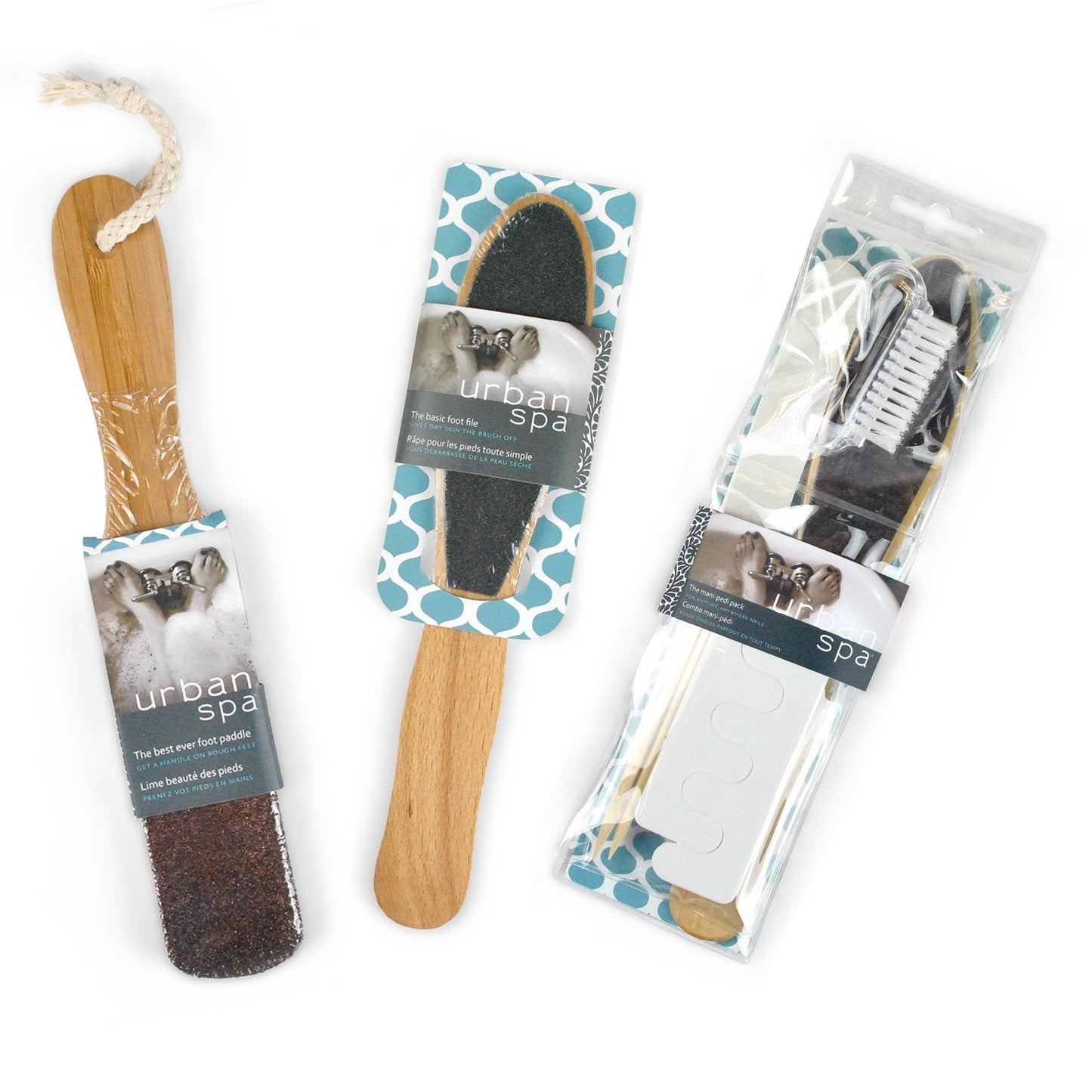 Urbana Spa Prive Home Spa Collection, Wooden Foot File Beauty and Personal Care Urban Spa