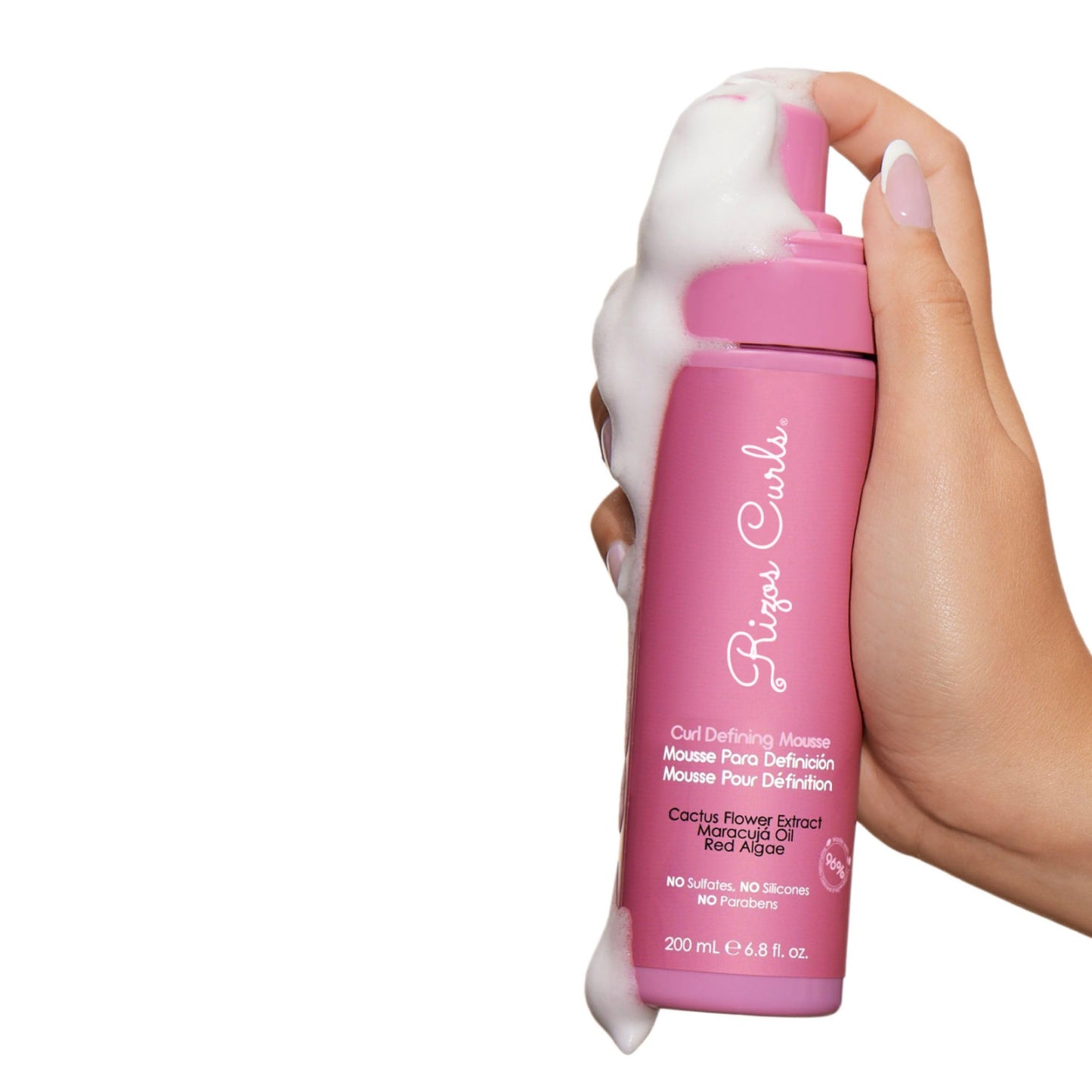 Rizos Curls Curl Defining Mousse - Lightweight Foam for Volume & Hydration - Shine & Definition for Every Curl Pattern: Wavy, Curly, Coily 1a-4c Hair Beauty & Personal Care Rizos Curls