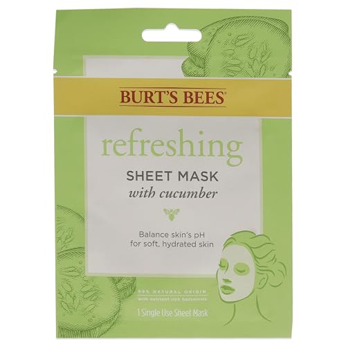 Burts Bees Refreshing Sheet Mask - Cucumber Unisex 1 Pc, (60192) Beauty & Personal Care Burt's Bees