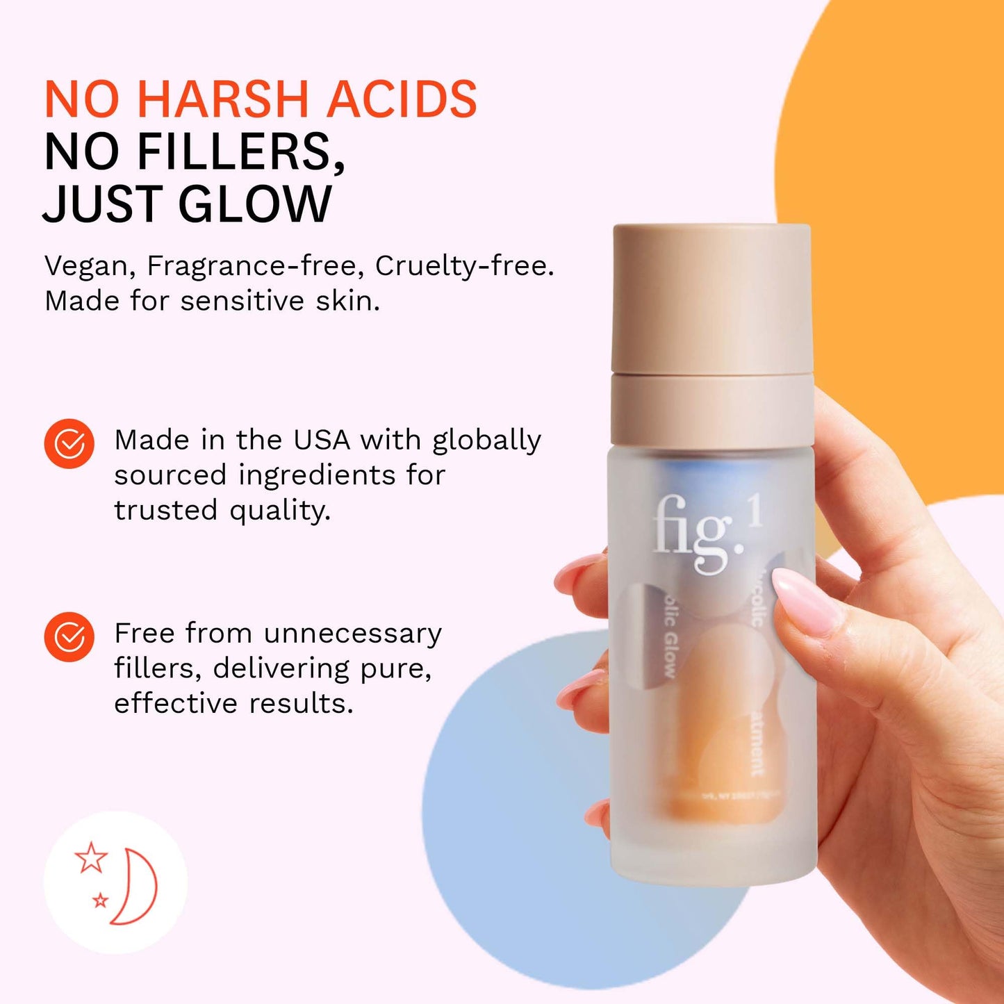 Fig.1 Glycolic Glow Treatment - 4% Glycolic Acid Face Exfoliant, Exfoliating & Glowing Emulsion, Chemical Peel for Radiant Skin, Hydrating PHA Beauty & Personal Care Fig.1