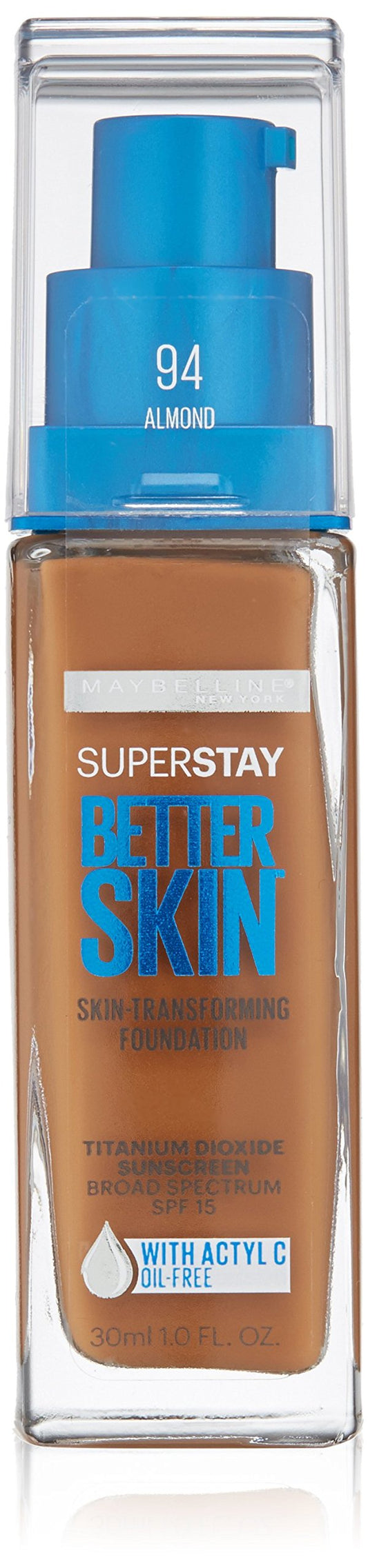 Maybelline New York Super Stay Better Skin Foundation, Almond, 1 fl. oz. Beauty & Personal Care MAYBELLINE