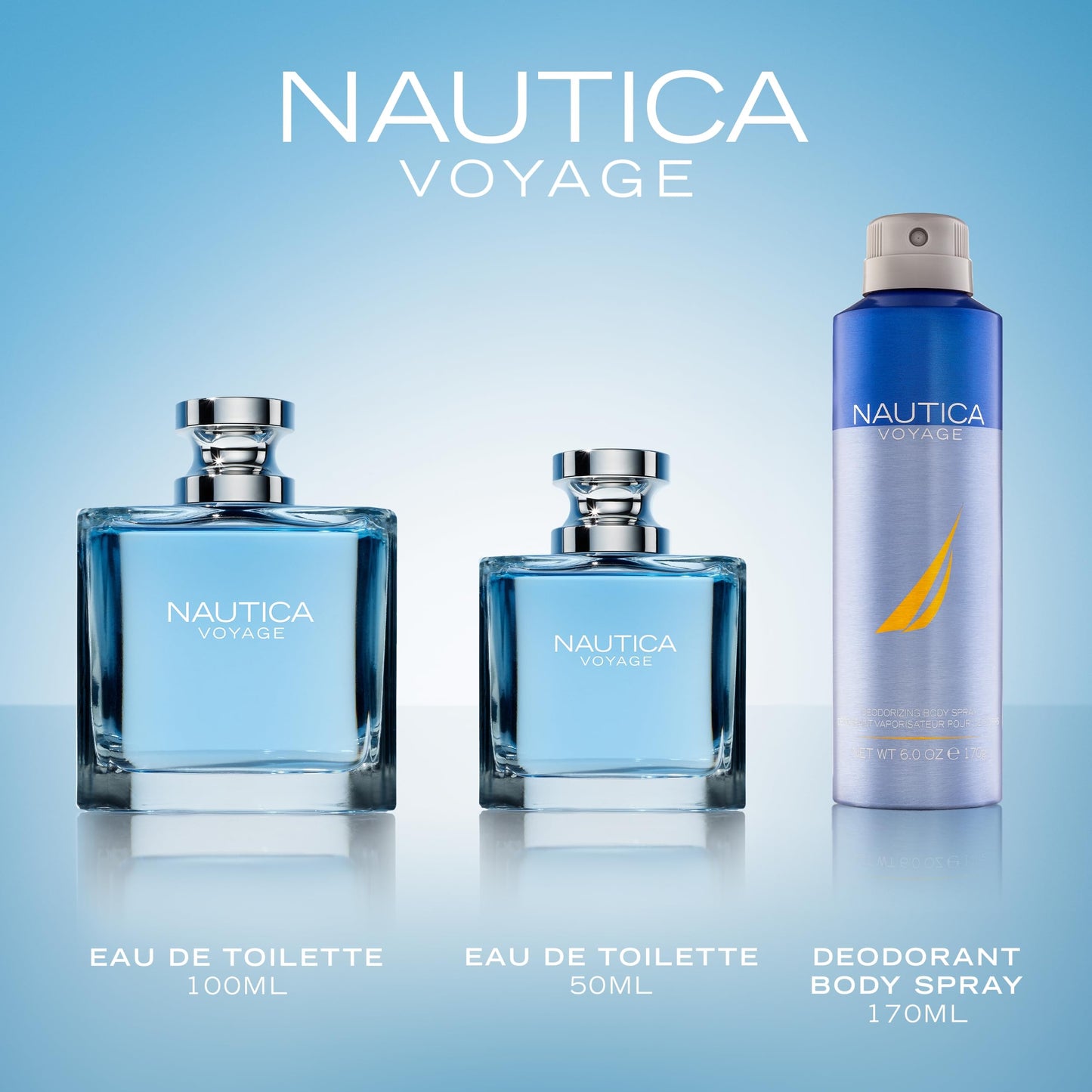 Nautica Voyage Eau De Toilette, Cologne and Fragrance For Men, Fresh, Romantic, Fruity Scent Woody, Aquatic Notes of Apple, Water Lotus, Cedarwood Beauty & Personal Care Nautica