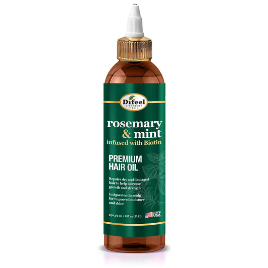 Difeel Rosemary and Mint Premium Hair Oil with Biotin 8 oz. - Natural Oil for Hair Growth Beauty & Personal Care Difeel