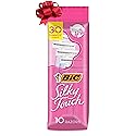 BIC Silky Touch Women's Disposable Razors, With 2 Blades, Pretty Pastel Razor Handles, 10 Count Pack of Shaving Razors Beauty & Personal Care BIC
